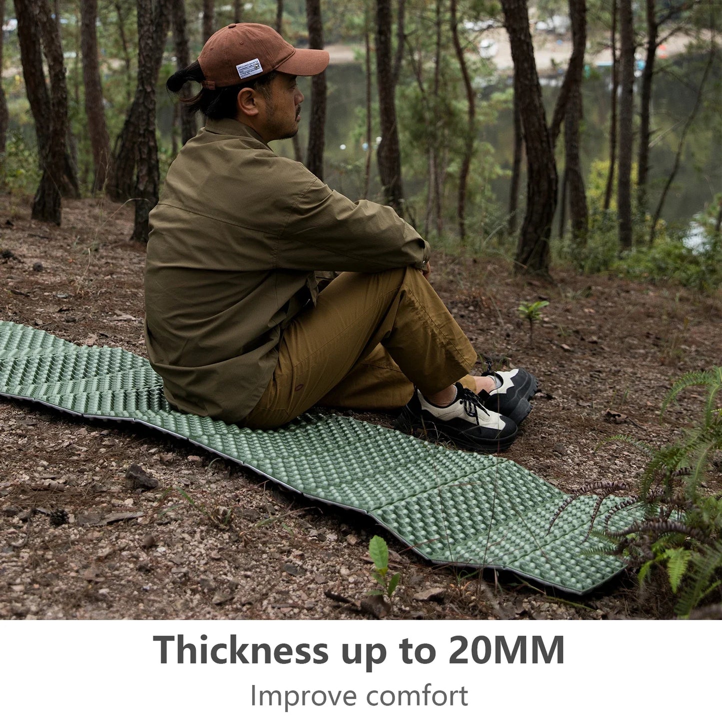 Ultralight Folding Camping Mat Moistureproof Pad Green