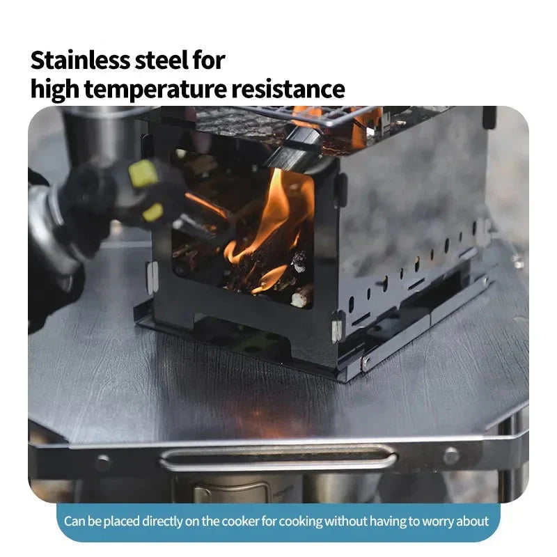 Outdoor Folding Steel Table Tactical Use Silver