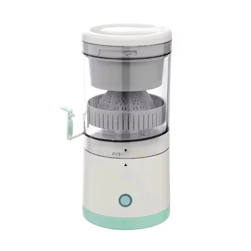 USB Rechargeable Electric Fruit Juicer Single Auger Juice Extractor White