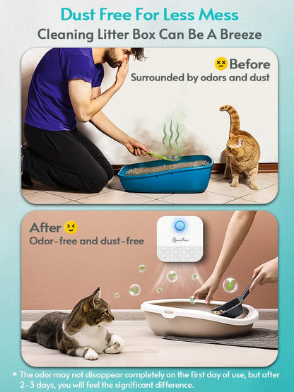 Smart Cat Litter Box Odor Purifier and Deodorizer