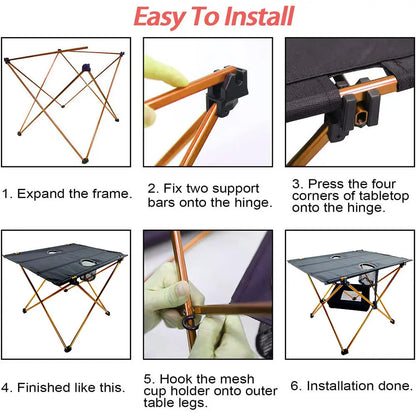 Light Folding Table for Camping and Outdoor Activities