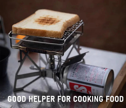 Butterfly Folding Gas Stove Silver