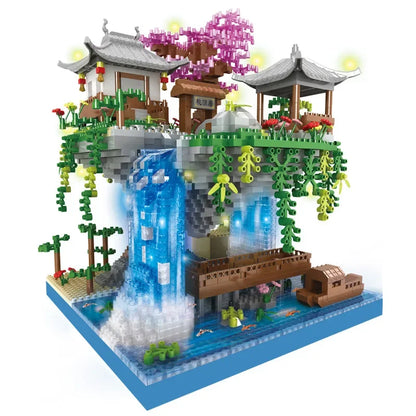 Ancient Architecture Peach Blossom Pond Castle