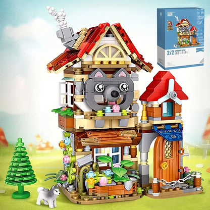 Mini Forest Cabin Street View