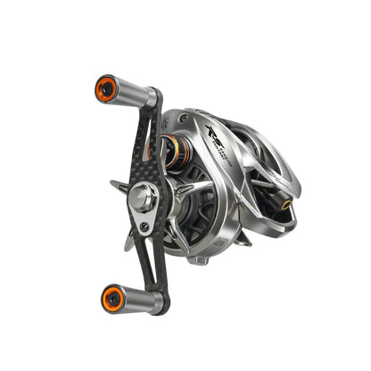 Baitcasting Fishing Reel Magnetic Braking Right Hand Silver