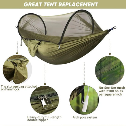 3-in-1 Camping Hammock with Mosquito Mesh