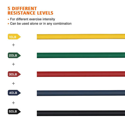 150LBS Portable Resistance Bands for Bodybuilding and Fitness