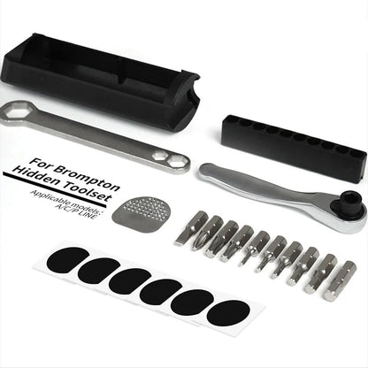 Magnetic Frame Tool Box Inner Storage Bag with Wrench Black