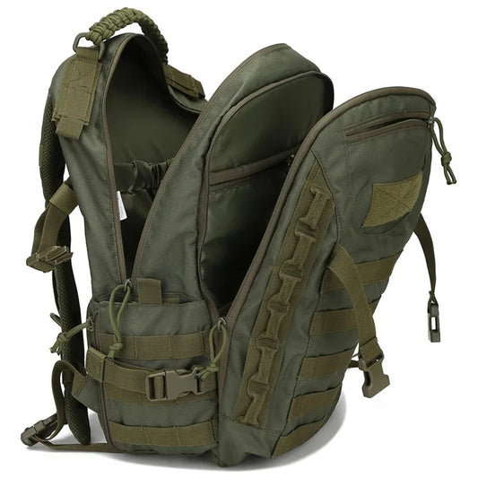 35L Waterproof Camo Hiking Backpack Green