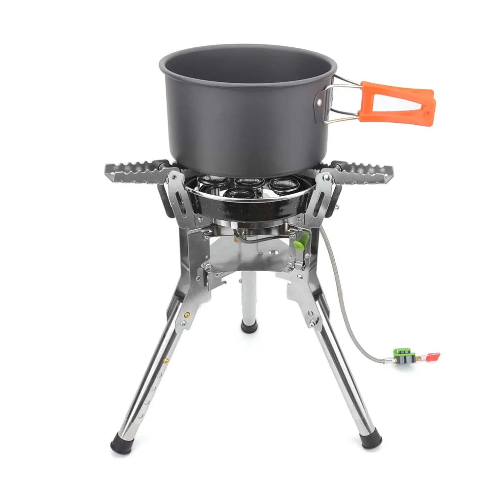 Camping Gas Stove 7400W High-Power Silver