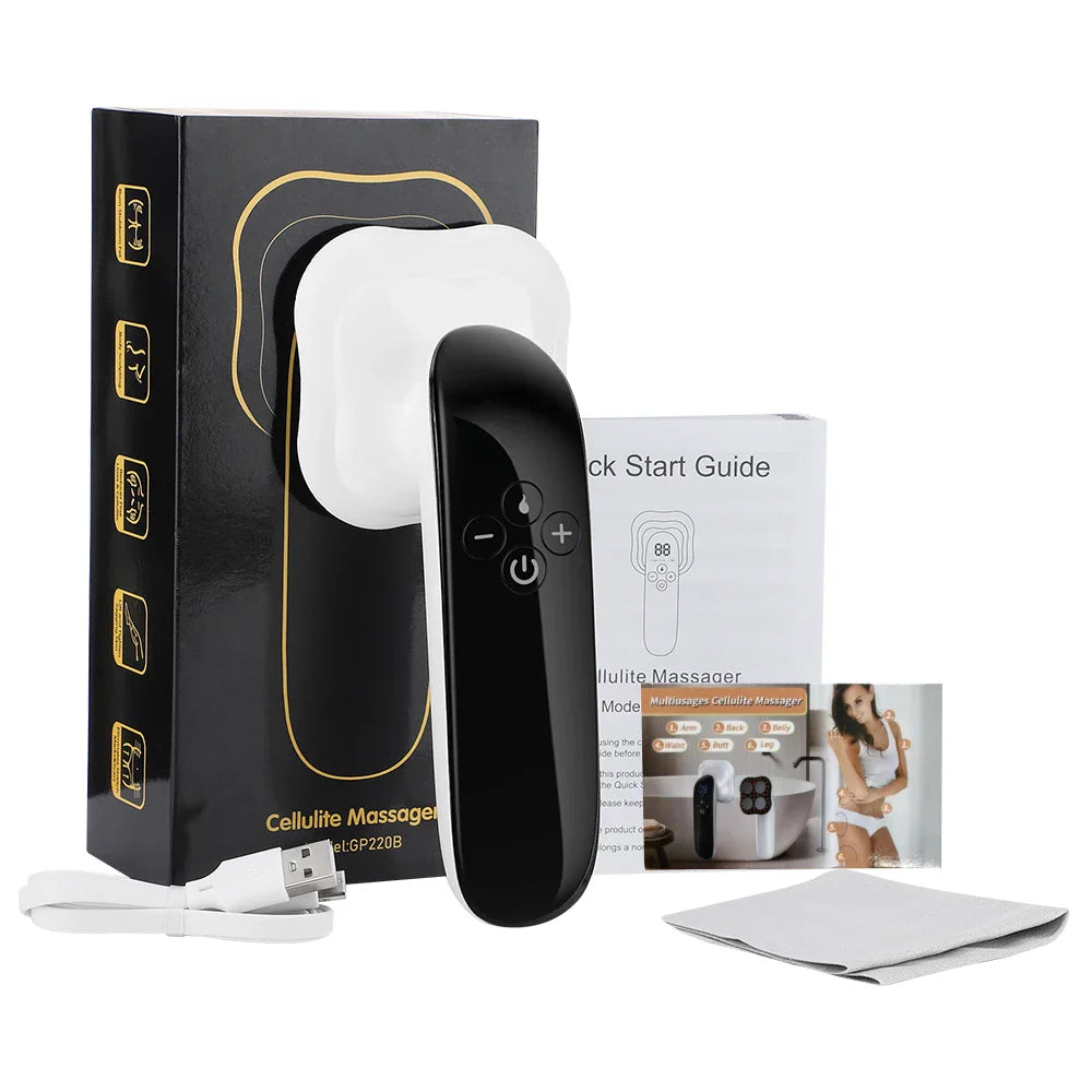 Cordless Electric Body Sculpting Massager Fat Burning Black