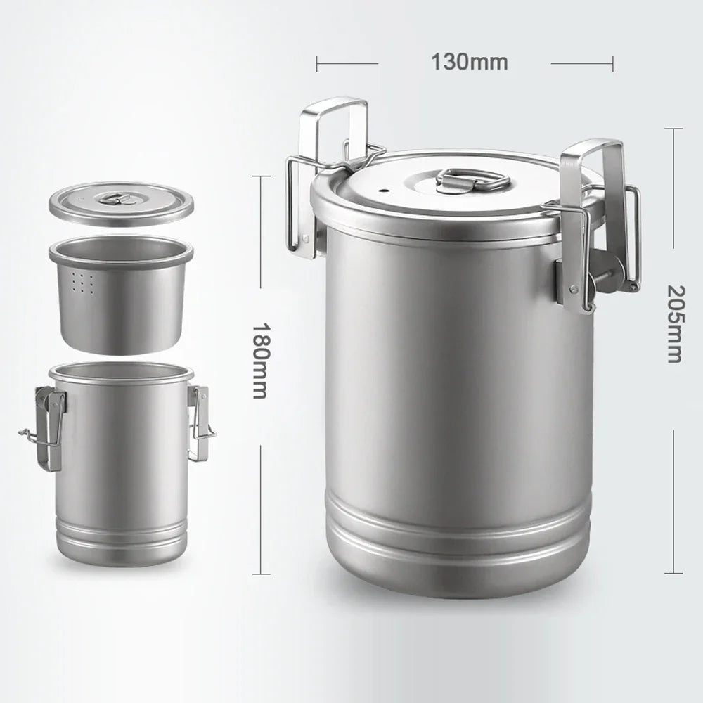 Camping Stainless Steel Cookware Pot