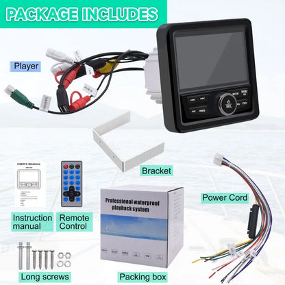 Waterproof Bluetooth Marine Stereo Radio