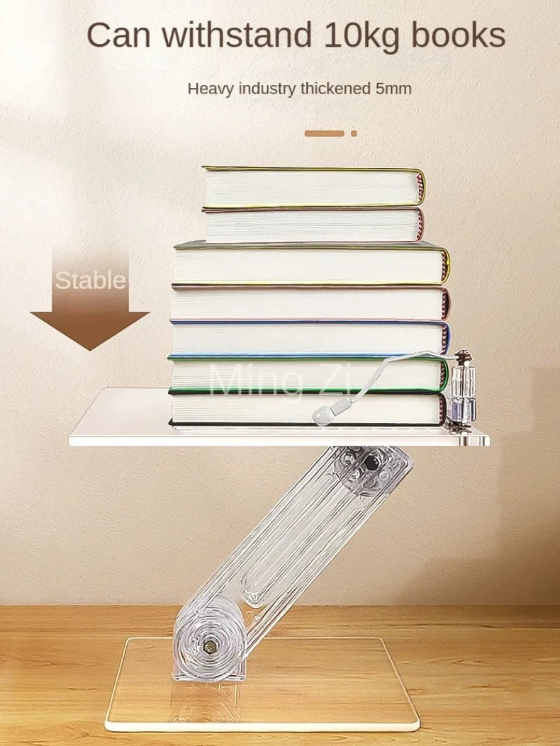 Luxury Lifted Acrylic Laptop Stand: 180° Rotatable, Ergonomic Design