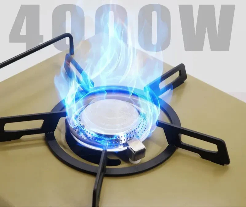 Camping Gas Stove Folding Burner with IGT Table Khaki