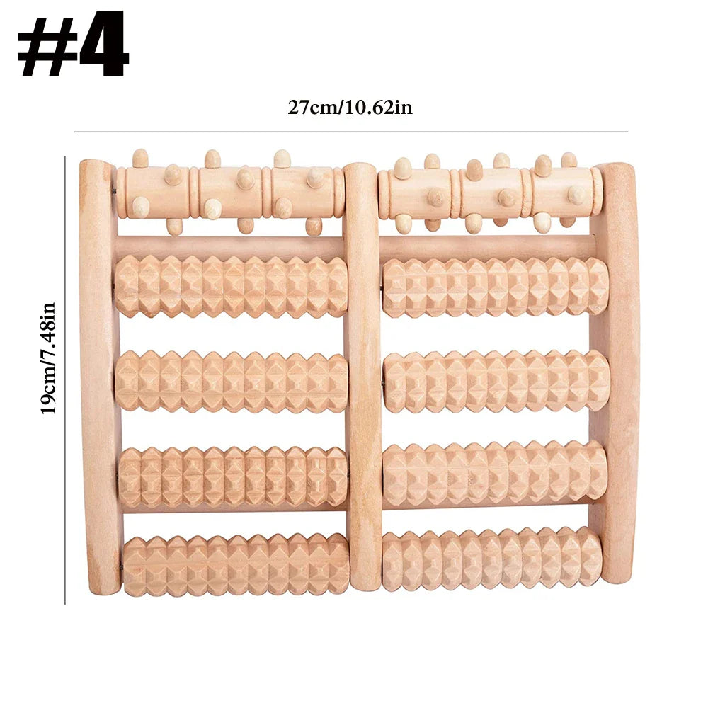 Foot Roller Massager Plantar Fasciitis & Neuropathy Relief Brown