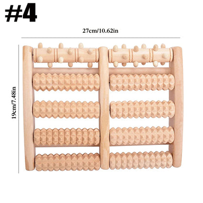 Foot Roller Massager Plantar Fasciitis & Neuropathy Relief Brown