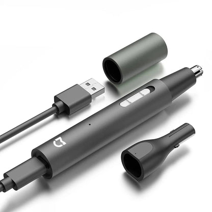 3-in-1 Electric Nose Ear Hair Trimmer Painless Rechargeable Clipper Black