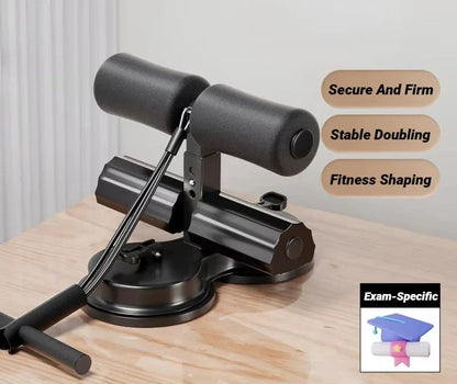 Sit-Up Bar with Suction Cup Black