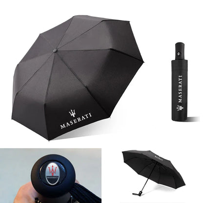 Portable Folding Car Umbrella–Automatic Sunshade Black
