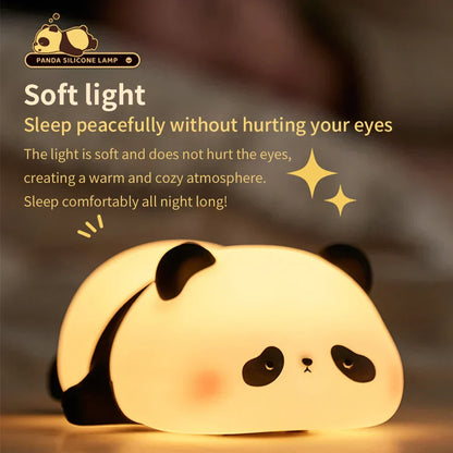 Cute Panda Silicone Night Lamp