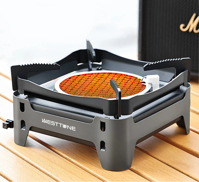 3600W Camping Infrared Gas Stove Grey