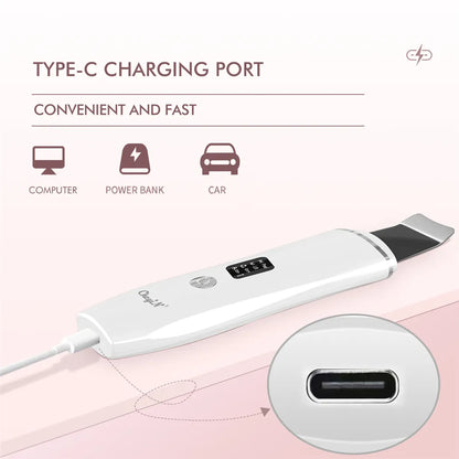 Ultrasonic Skin Scrubber, EMS Massager, LED Light Therapy Beauty - Illuminate, Lift, and Rejuvenate Your Skin