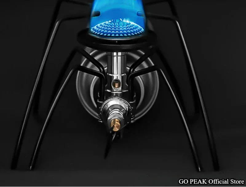 Spider Folding Camping Gas Stove Black