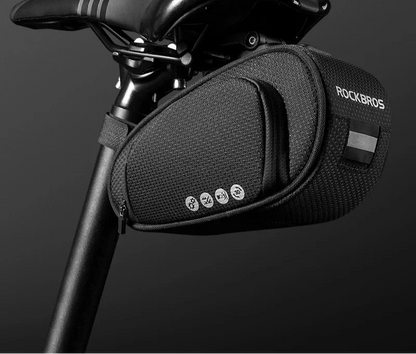 Rainproof Shockproof Bike Saddle Seatpost Bag Black