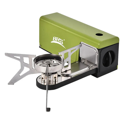3800W Portable Folding Camping Gas Stove Butane Cassette Green