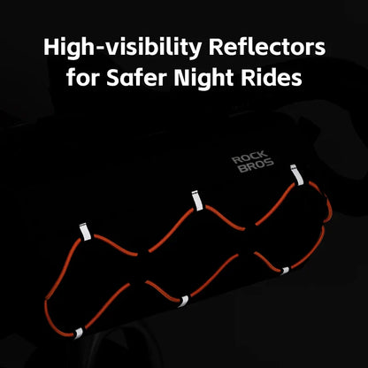 Waterproof Bicycle Tube Bag 2.2L Handlebar Storage Army Green