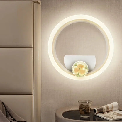 2 pcs Gold Elegance: Modern LED Wall Light for Stylish Home Decor