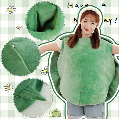 Wearable Turtle Shell Plush Pillow 100cm Green