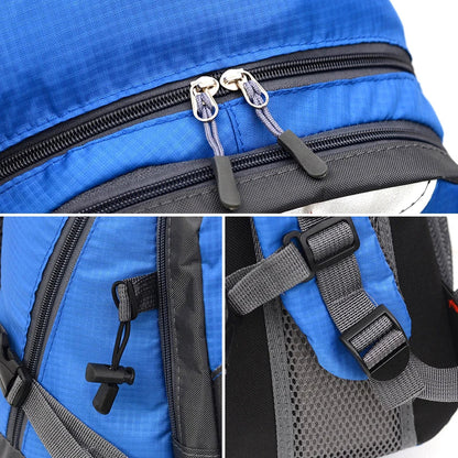 Hiking Backpack Nylon Bag Blue