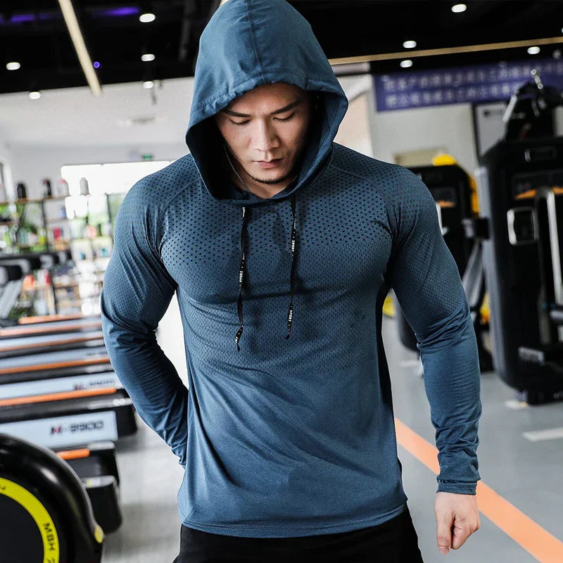 Men's Fitness Tracksuit as Running Sport Hoodie & Gym Joggers Set