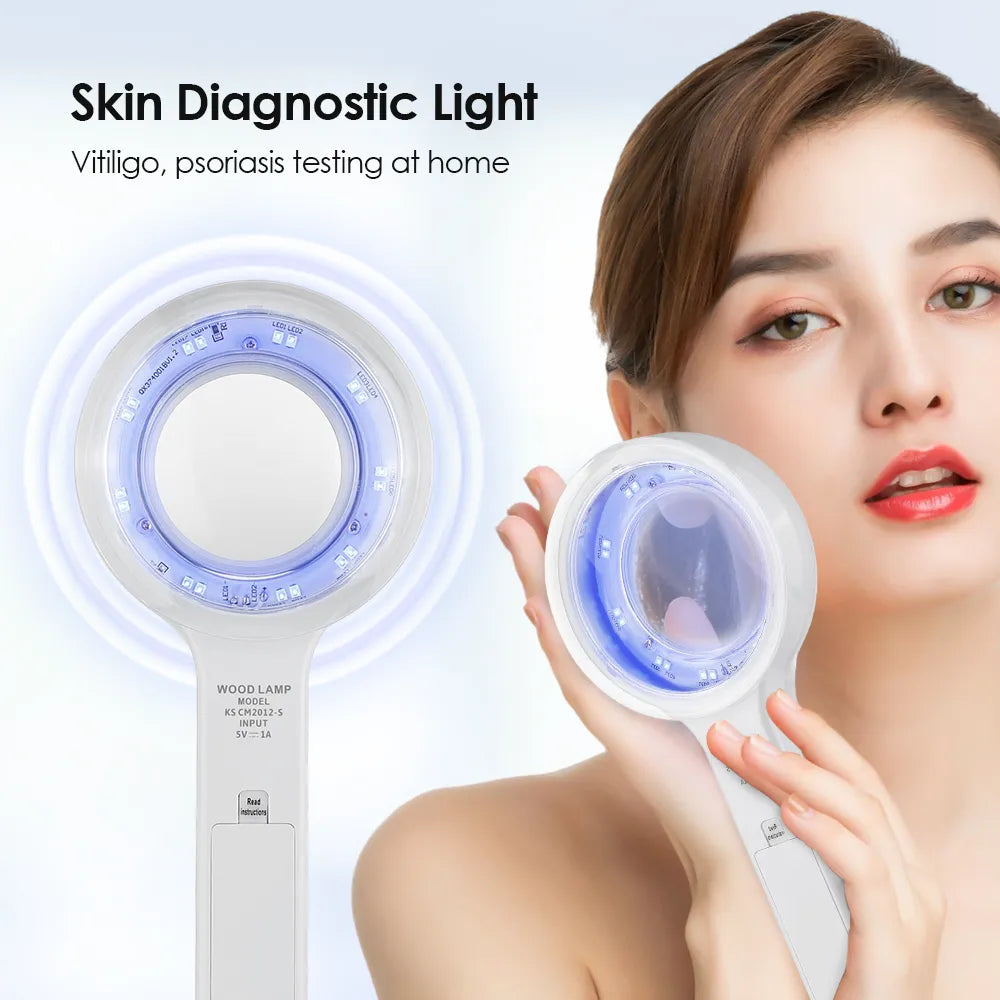 UV Skin Analyzer for Beauty and Facial Testing - Wood Lamp Light Detection