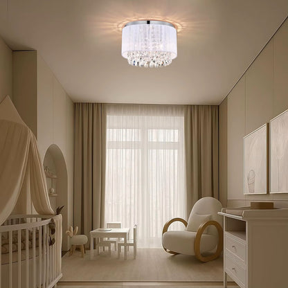 White Crystal Ceiling Light