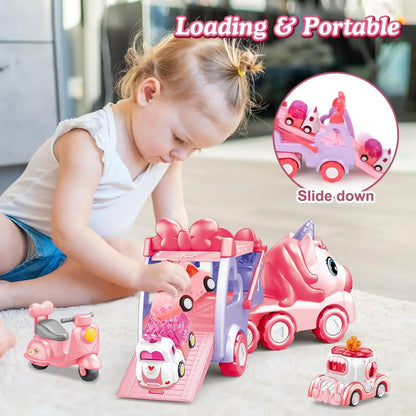5 in 1 Carrier Truck Car Toys
