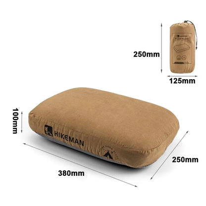 Soft Slow Rebound Memory Foam Pillow Camping Coffee Brown