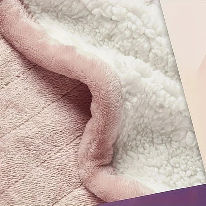 150x180cm Soft Pink Heated Electric Blanket with 6 Heating Levels