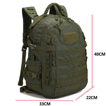 35L Waterproof Camo Hiking Backpack Green
