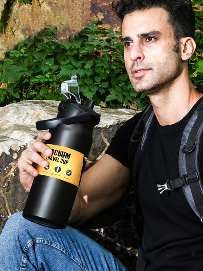 Stainless Steel Outdoor Thermos with Straw