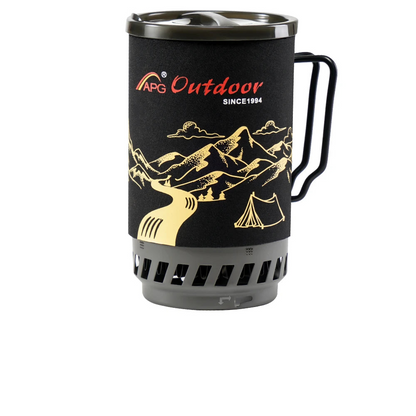 1400ml Heat Exchanger Camping Stove Black