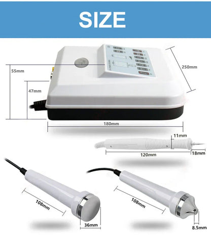 3-in-1 Ultrasonic Facial Machine with Plasma Freckle Pen