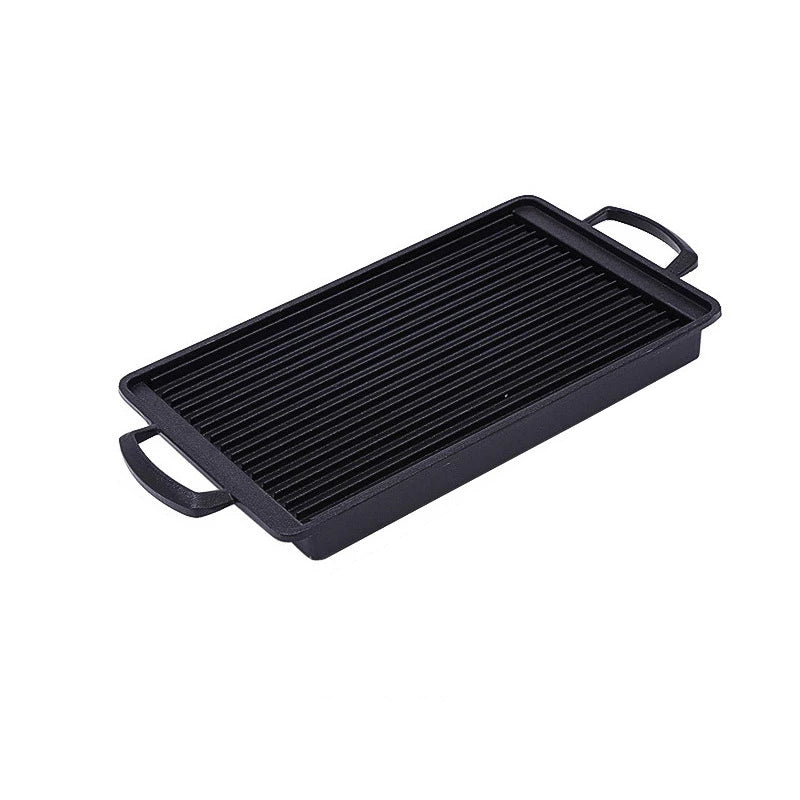 Portable Charcoal BBQ Grill Plate Reusable Outdoor Carbon Furnace Black
