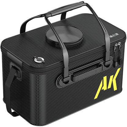 30L Foldable Portable Water Bucket Black