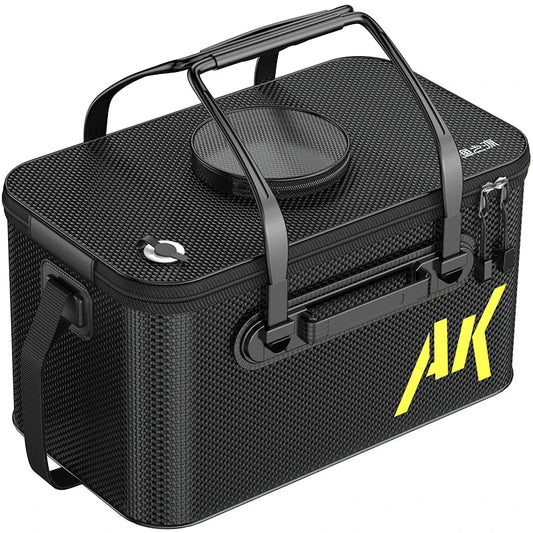 30L Foldable Portable Water Bucket Black