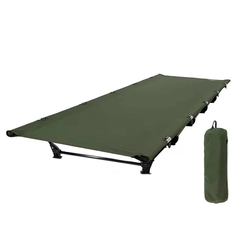 Portable Camping Cot Compact Folding Bed Green