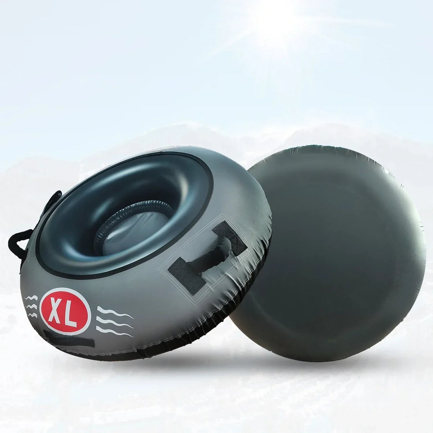 Winter Sports Inflatable Snow Tube with Nylon Cover