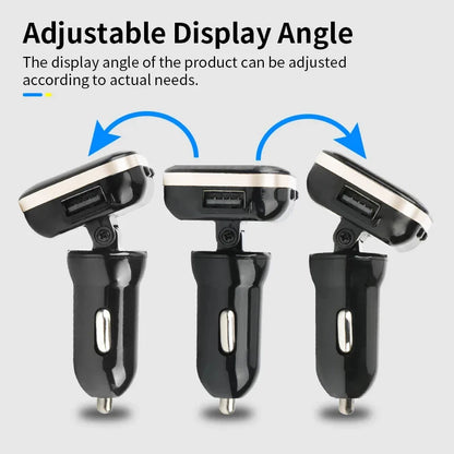 Smart USB Wireless Tire Pressure Monitoring System with Solar Charging Black